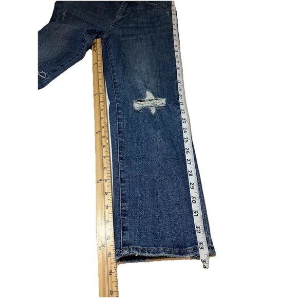 PISTOLA Straight Blue Jeans Denim Distressed Stretch Women's Petite 28P - Picture 10 of 11